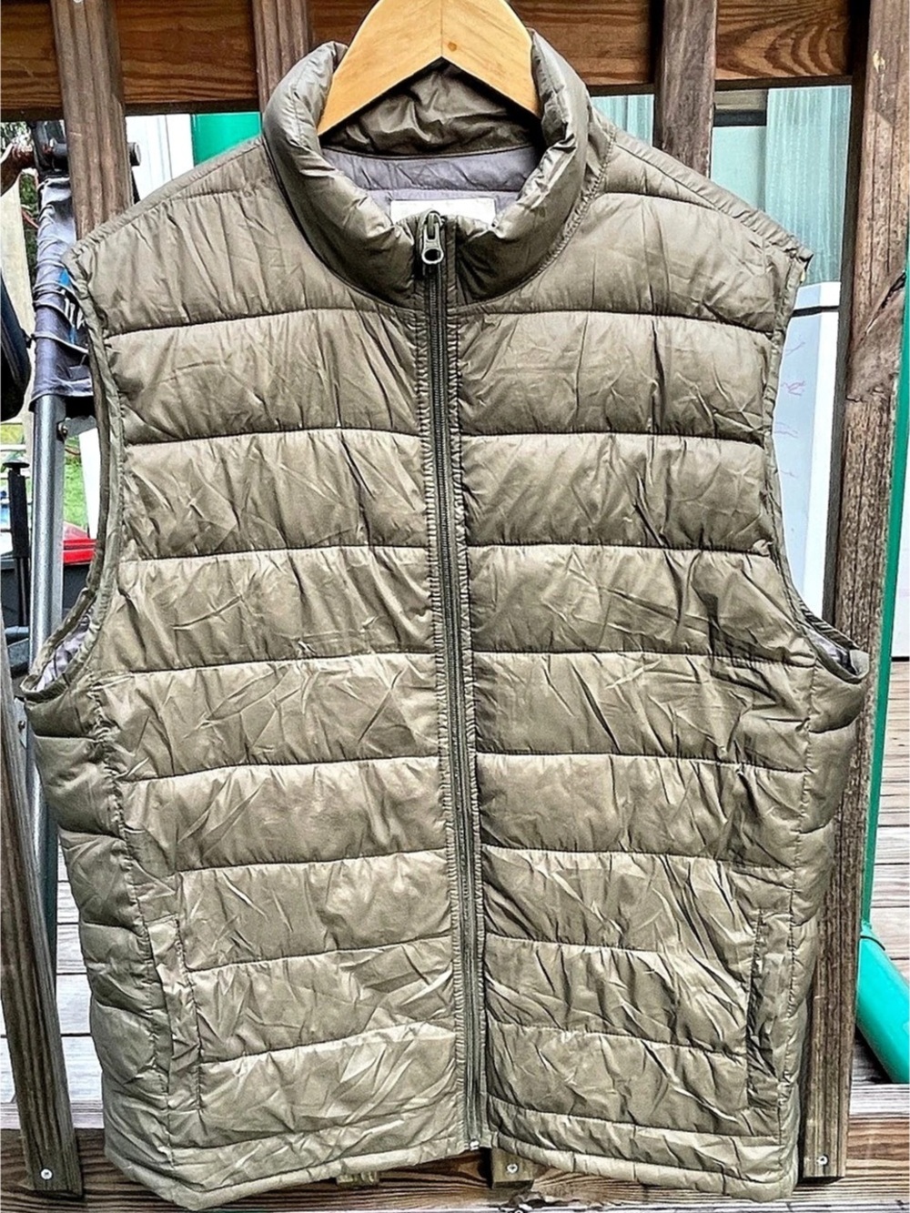 Sonoma  Quilted Puffer Vest in Green size L